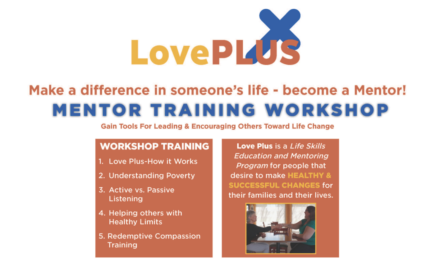Love Plus Mentor Training